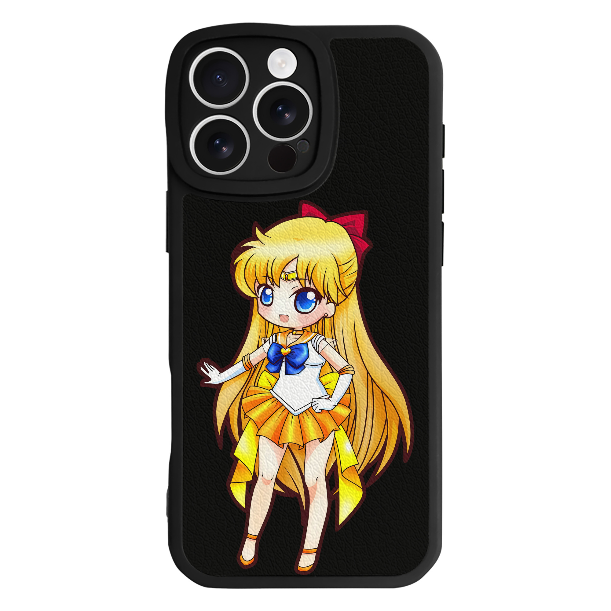 （画像用） 美少女戦士セーラームーン 愛野 美奈子 あいの みなこ Sailor Moon Aino Minako 【iPhone 16シリーズ対応】シリコンスマホケース（レザー調） 材質：シリコン